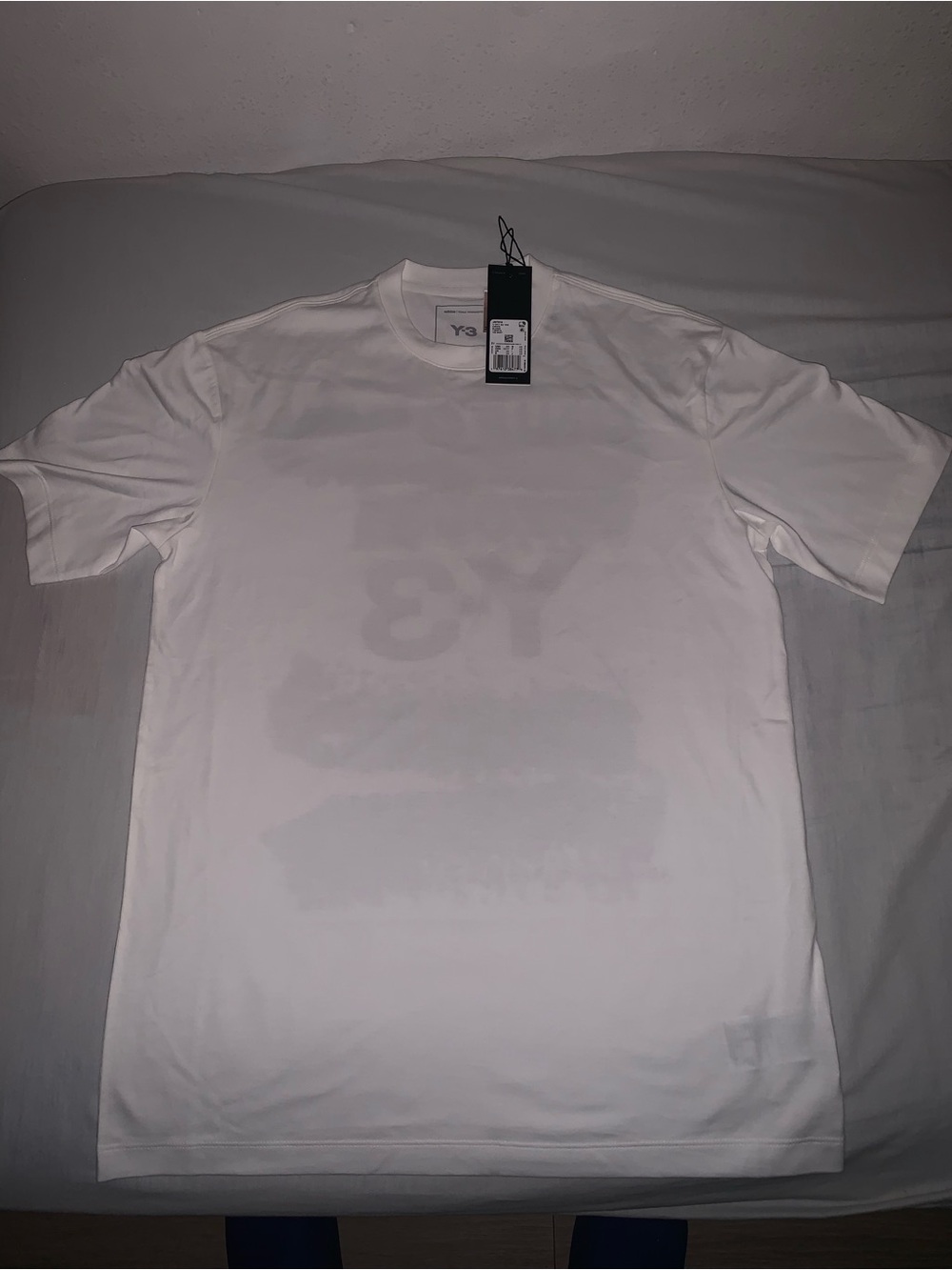 Adidas x Y-3 U GFX S/S Tee White Mens Size: XS